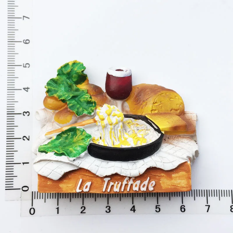 Handmade Painted Switzerland Holland Cheese Fondue 3D Fridge Magnets Tourism Souvenirs Refrigerator Magnetic Stickers