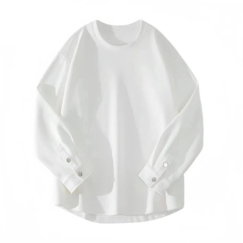 High street simplicidade plus size hoodies suor primavera outono manga longa solta juventude casual t camisas moda preguiçoso roupas masculinas