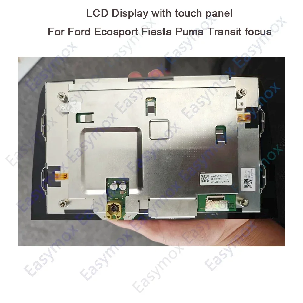 LQ080Y5LX06 For Ford Ecosport Fiesta Puma Transit Focus 2019 2020 2021 2022 Navigtion Satalite Gps Screen 8 inch LCD Display