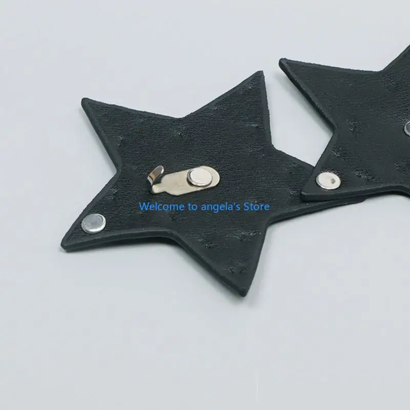 X4YC ستار جروميت سلسلة الخصر مرصعة بسلسلة واسعة ترصيع حزام الخصر الأنيق