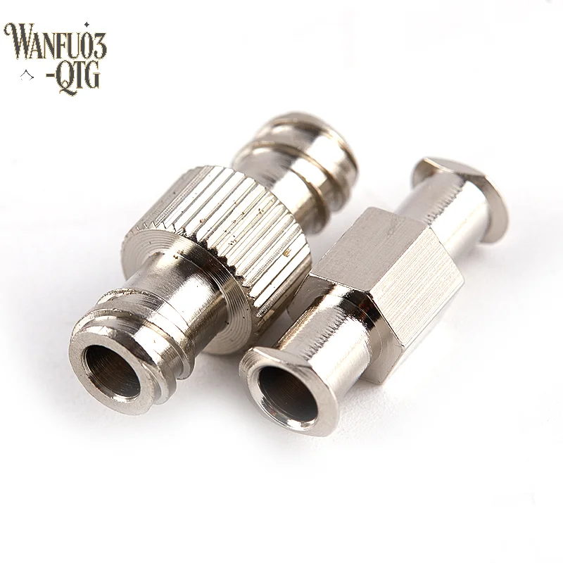 1pcs Female To Female Coupler Luer Syringe Connector Metal Double Joints Luer Lock Adapter Coupler For Pneumatic Parts