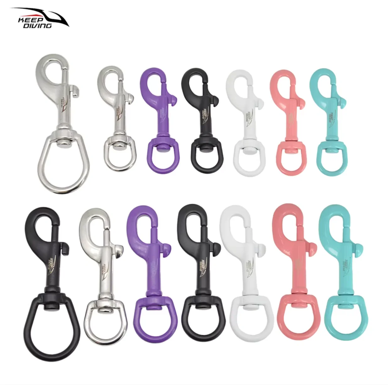 

1PCS/3PCS KEEP DIVING 75/90MM 316 Stainless Steel Bolt Snap Hook Clip Diving Hook BCD Accessories Diving Equipment