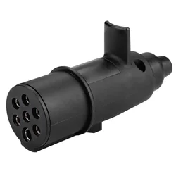 Trailer Plug Adapter 24V 7 Pin Trailer Plug N Type Towing Connector Adapter for Trailer Truck N Type Trailer Plug