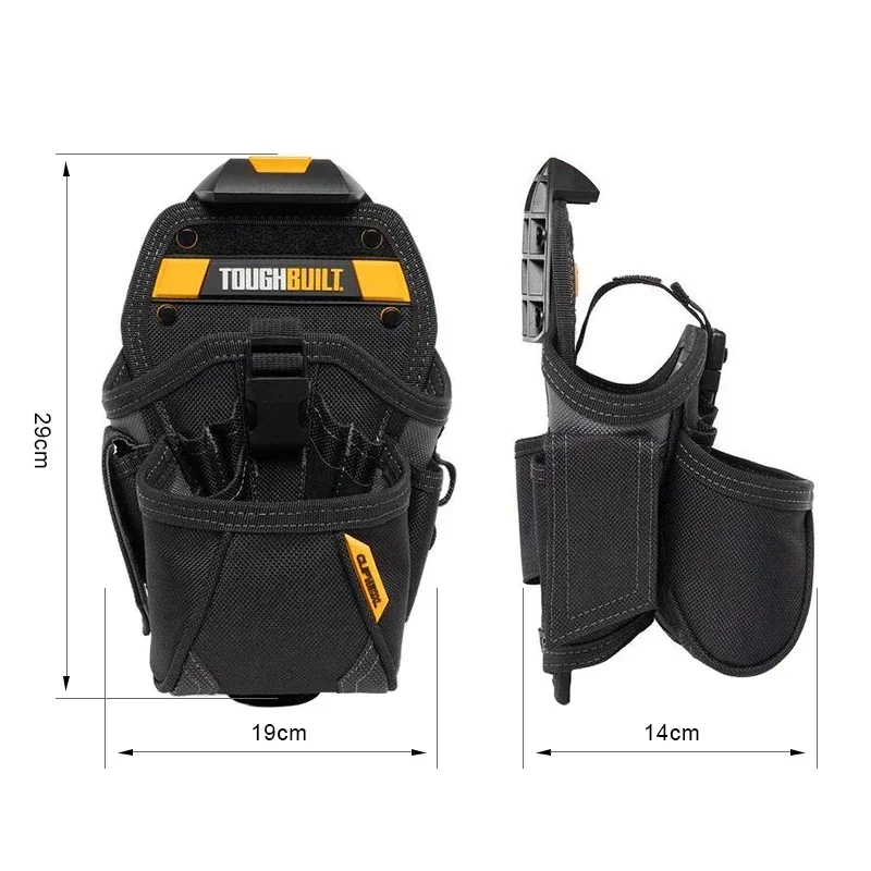 TOUGHBUILT TB-CT-20-LX Professional Electric Drill Belt Bag Durable Portable Storage Toolkit