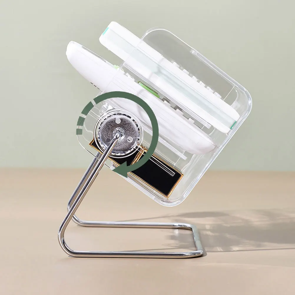 صندوق منظم سطح المكتب من الأكريليك حقيبة تخزين شفافة لفرش مستحضرات التجميل ومفاتيح الغرور أشتات حامل سطح الطاولة للمكتب المنزلي