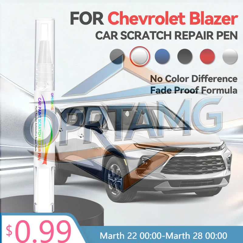 

Paint Repair Pen Touch Up Scratch Remover DIY Auto Accessories Black White Blue For Chevrolet Blazer 2009-2025 C1XX Ultium BEV3