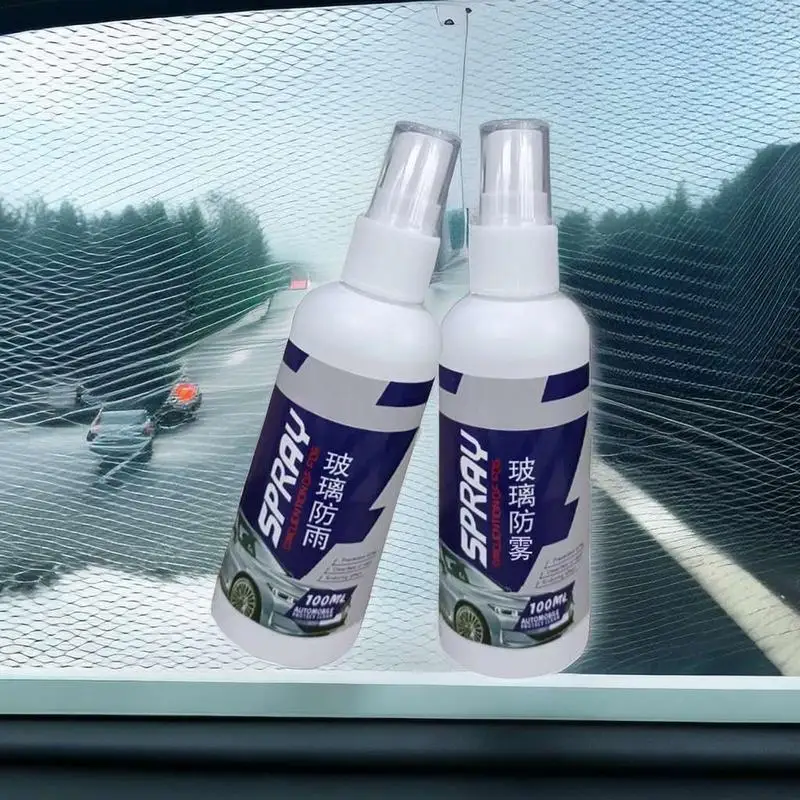 Spray Anti-Pluie pour Voiture, 100ml, Revêtement de Protection, Pare-Brise, Dissolvant pour Vitres Latérales