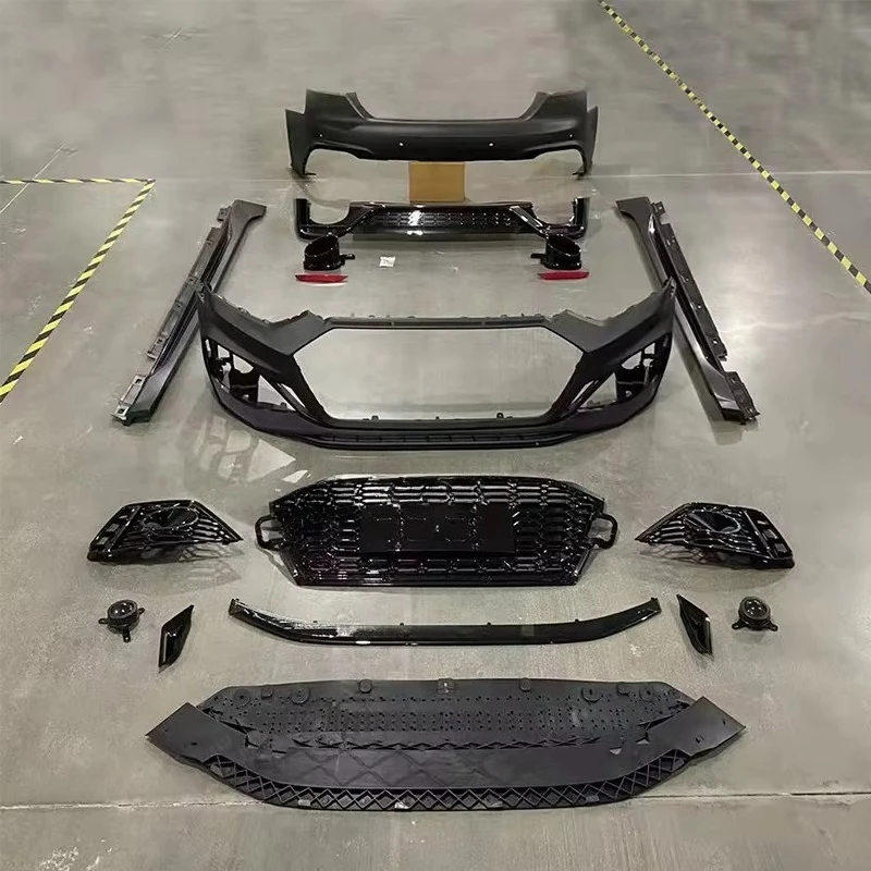 

New Type PP Plastic Bumpers Body Kit for A5 2021 Modificated To RS5 Style with Grill