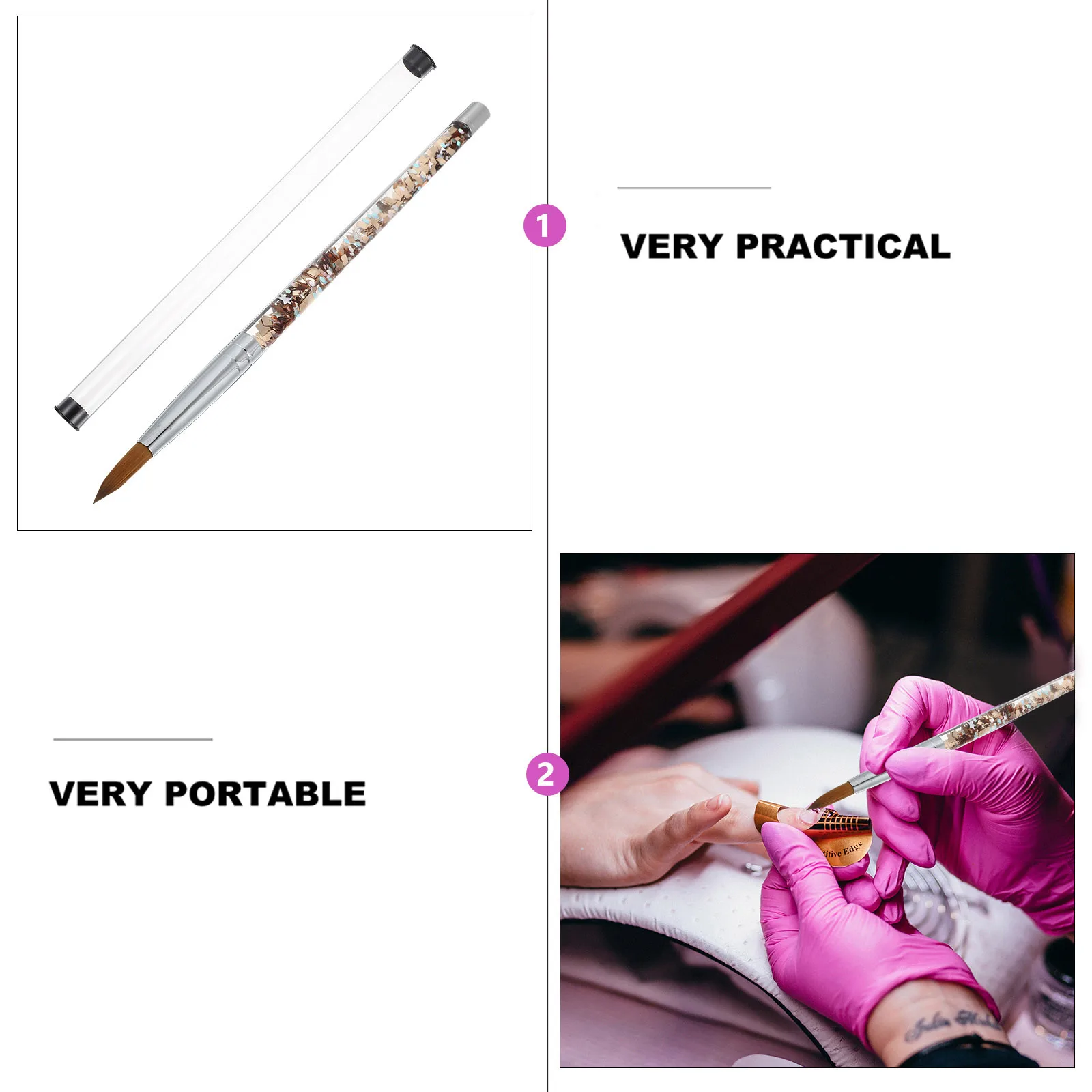 

Art Brush for Nail DIY Extension Professional Carving Pen Manicure Drill Drawing
