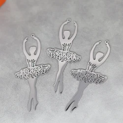3pcs/Lot Stainless Steel ballerina Accessories Findings For Fashion Jewelry Making DIY Handmade Craft