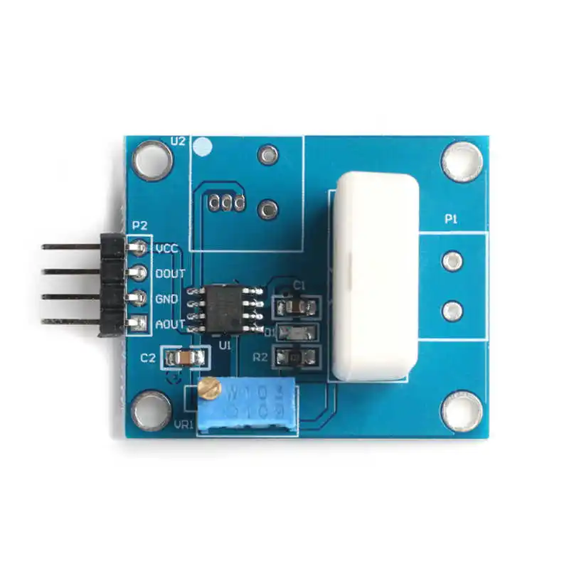 WCS1800 Hall current sensor overcurrent protection module detects 35A short circuit