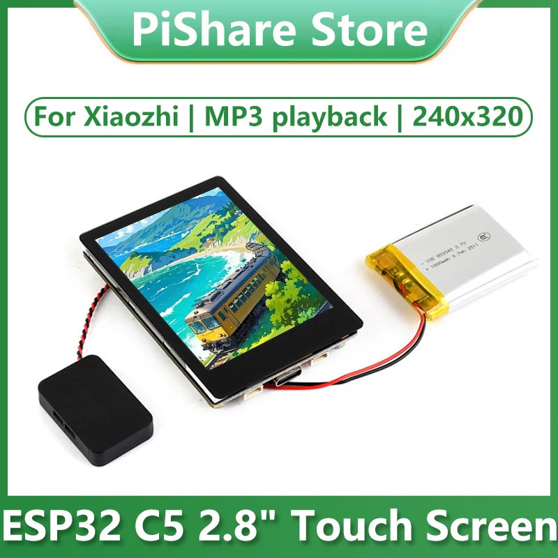 ESP32-C5 2.8inch LCD Display Capacitive AI Development Board For Xiaozhi 240×320 2.8 inch IPS TouchScreen