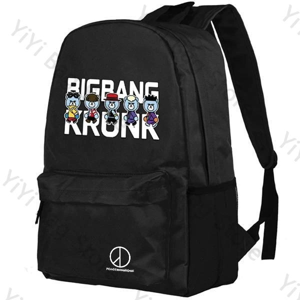 BIGBANG グッズ　韓国　リュック G Dragon Bigbang Backpack Kpop Fashion BIGBANG Cartoon Print