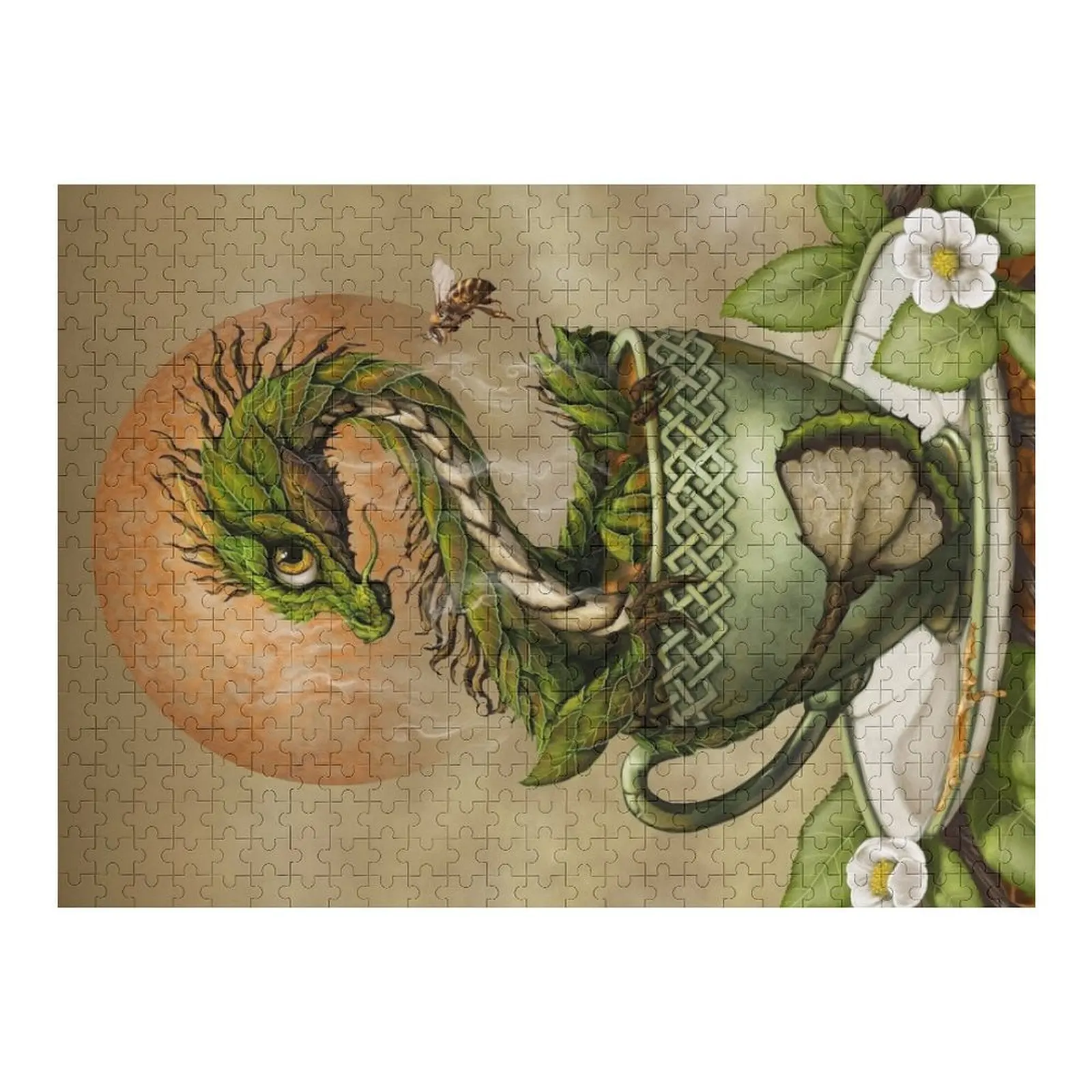 

Пазл Tea Dragon на заказ, подарок, деревянное имя, аниме, деревянное фото, персонализированный пазл