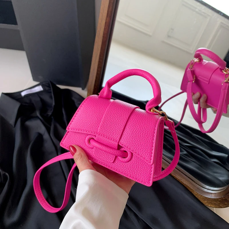 Luxury Women\'s Handbag New PU Leather Mini Shoulder Bag Spring Label Crossbody Bag Small Tote Coin Wallet