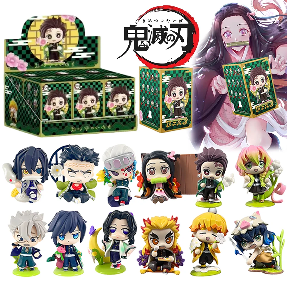 

Anime Demon Slayer Blind Box Birth Flower Series Charcoal Treatment Lang You Bean Shanyi Handmade Peripheral Model Ornament Gift