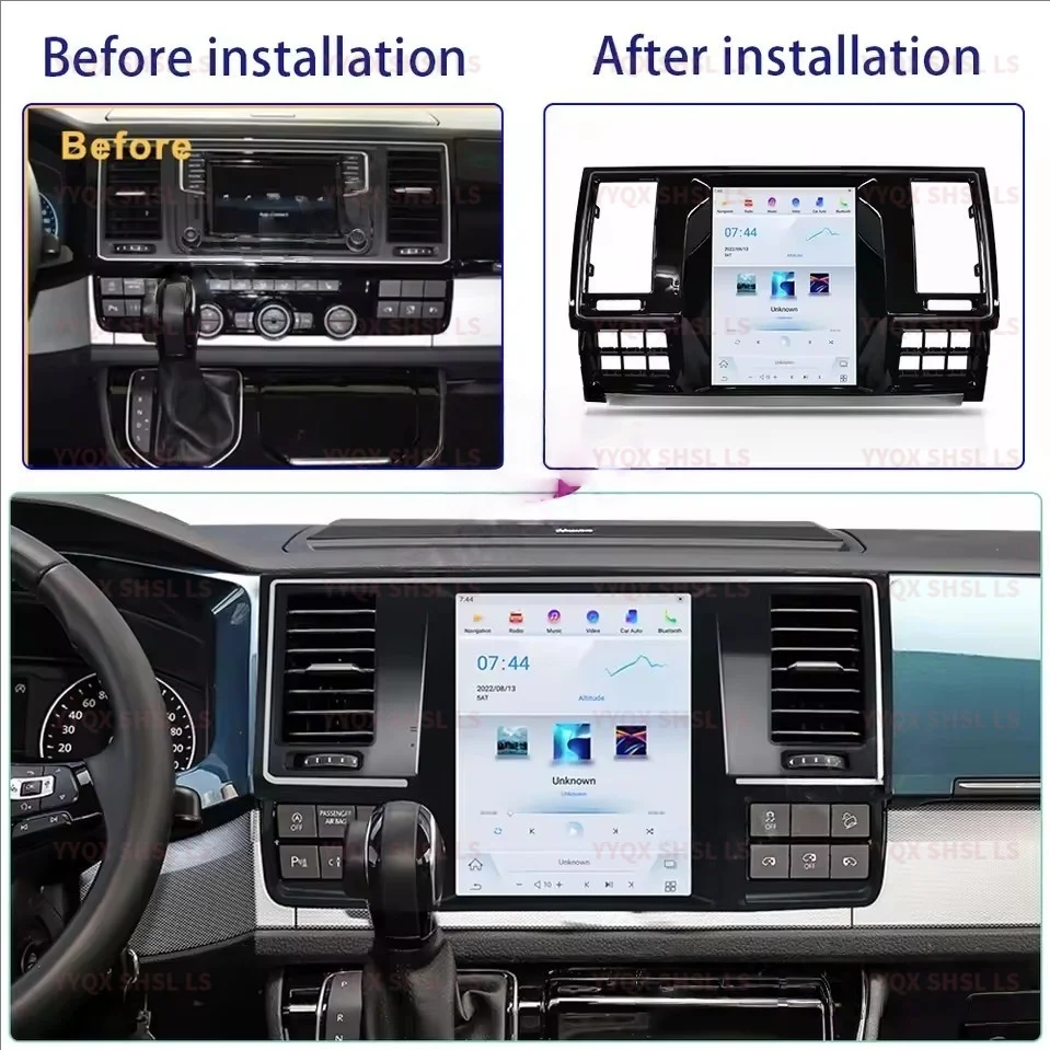 Android 14 Carplay For Volkswagen Caravelle T6 2014-2019 GPS Navigation Car Radio HD Touch Screen Multimedia Auto Stereo