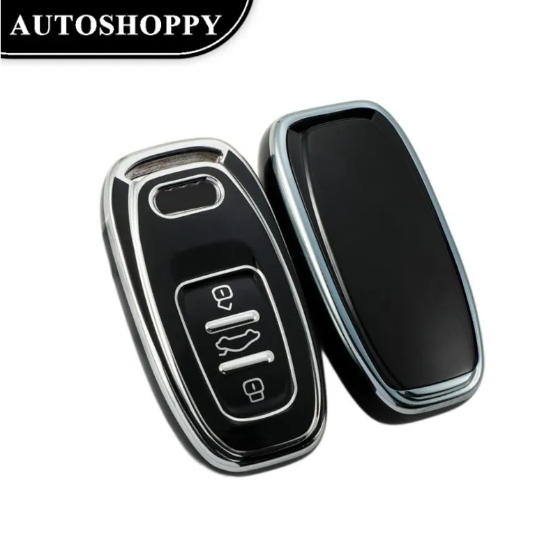 

Sliver-edged TPU Car Remote Key Case Cover Shell For Audi A1 A3 8V A4 B8 B9 A5 A6 C7 A7 A8 Q3 Q5 Q7 S4 S6 S7 S8 R8 TTAccessories