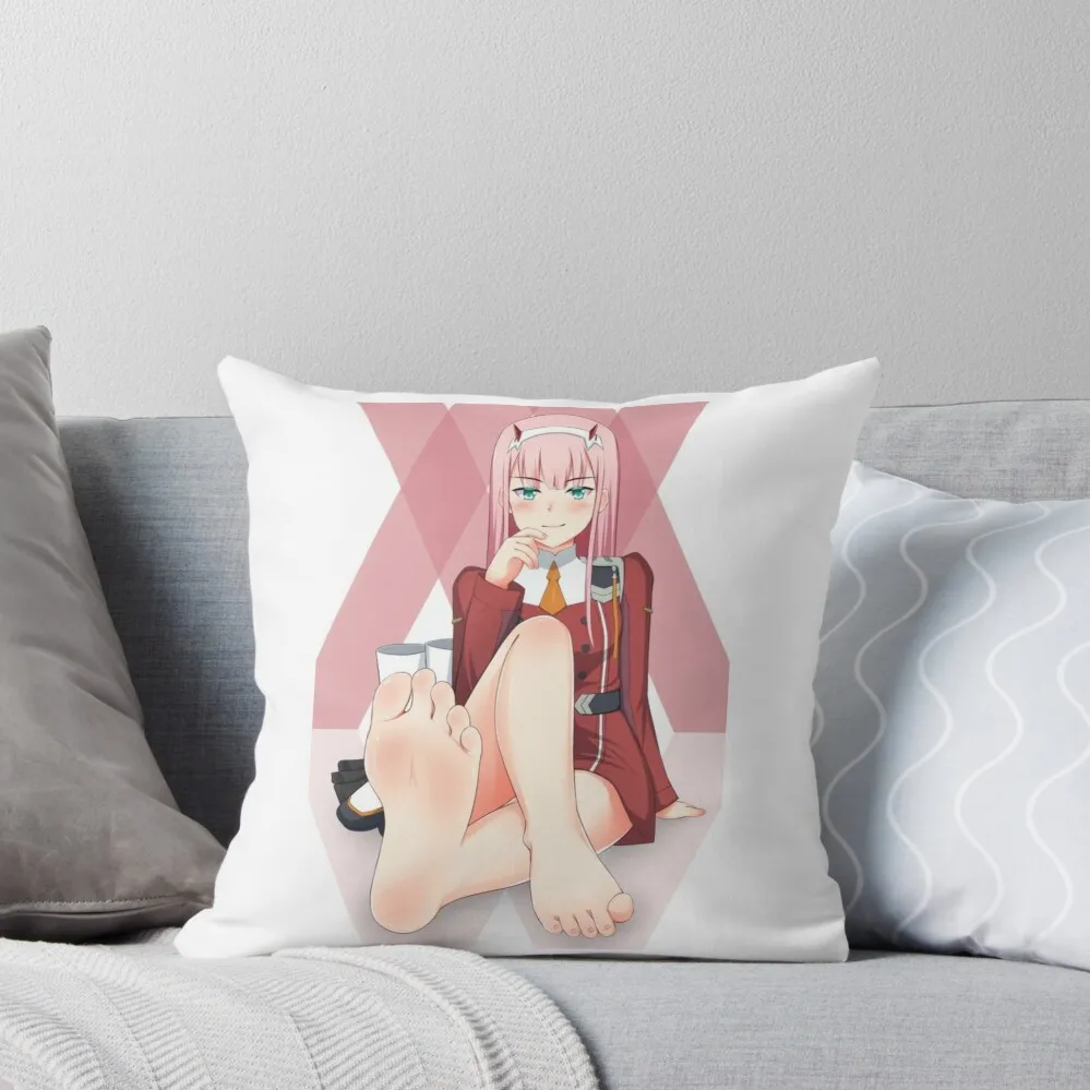 

Zero Two anime Girl feet 002 Throw Pillow ornamental pillows for living room bed pillows pillow cover luxury luxury decor pillow