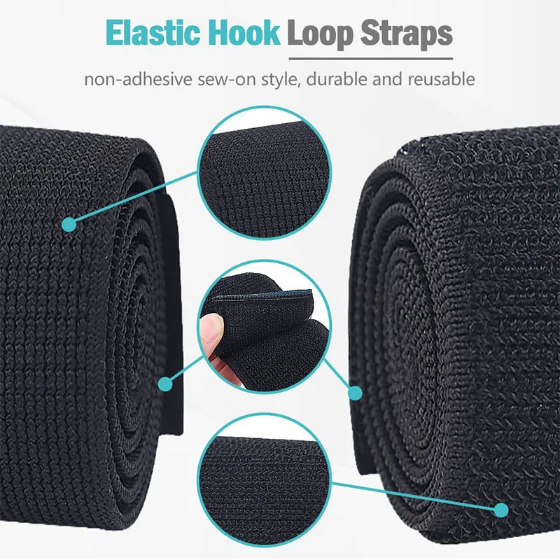 Multifunctional High Elastic Hook and Loop Fastener Tape Waist Tightening Leggings Elastic Bandage Sticky Cable Ties Straps