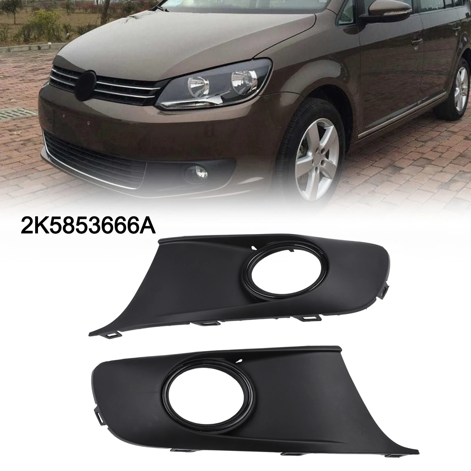 

Черная решетка-накладка на противотуманную фару, универсальный автомобильный аксессуар, высокая совместимость, долговечность, ударопрочность