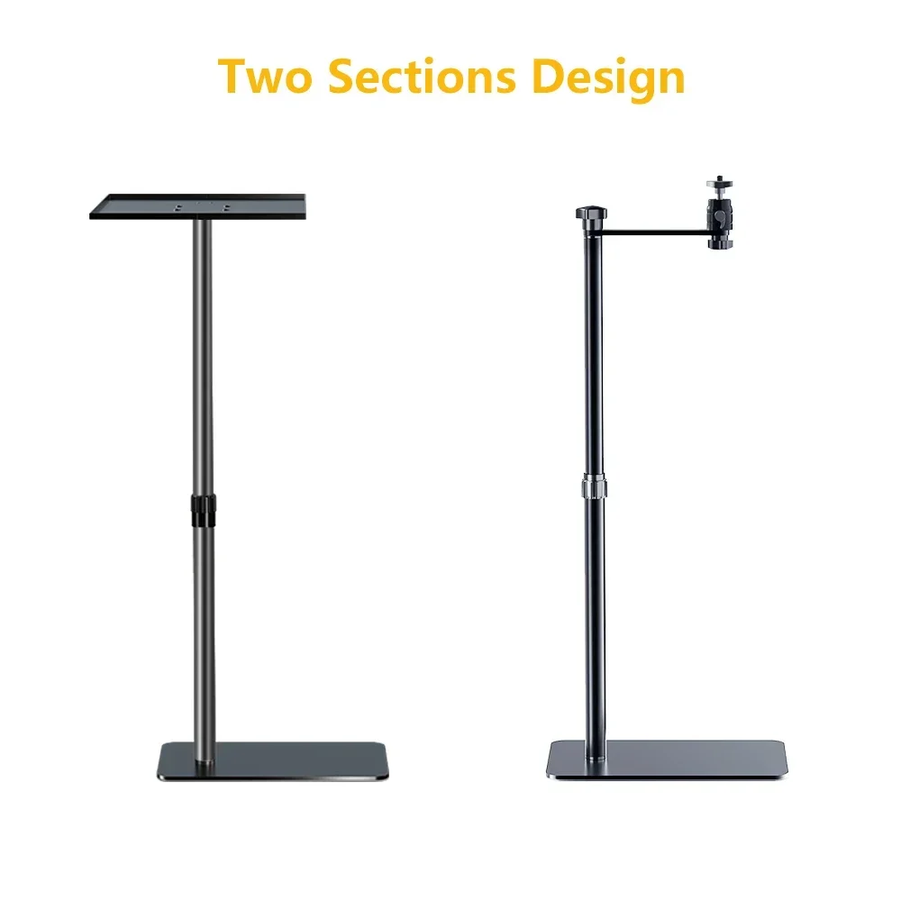 Support de projecteur réglable SH, hauteur 128 cm, avec plateau ou col de cygne, avec vis 1/4, compatible avec support de plafond universel pour projecteur