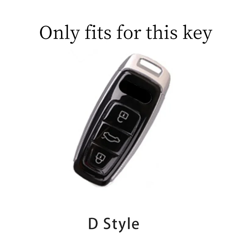 Car Smart Remote key Case Cover Pendant Gift Key Bag Auto Styling Accessory For Audi A3 A4 B9 A6 A7 4K A8 E-tron Q5 Q8 C8 D5 SQ8