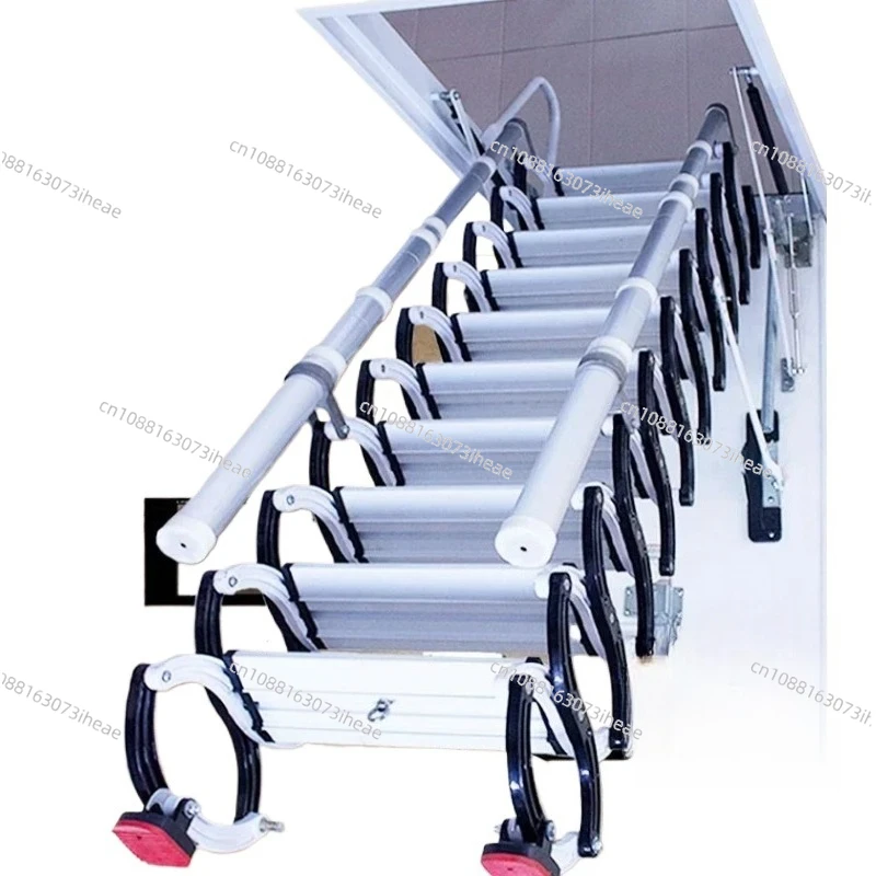 

Electric loft, retractable staircase, household invisible indoor double hidden, shrink and stretch