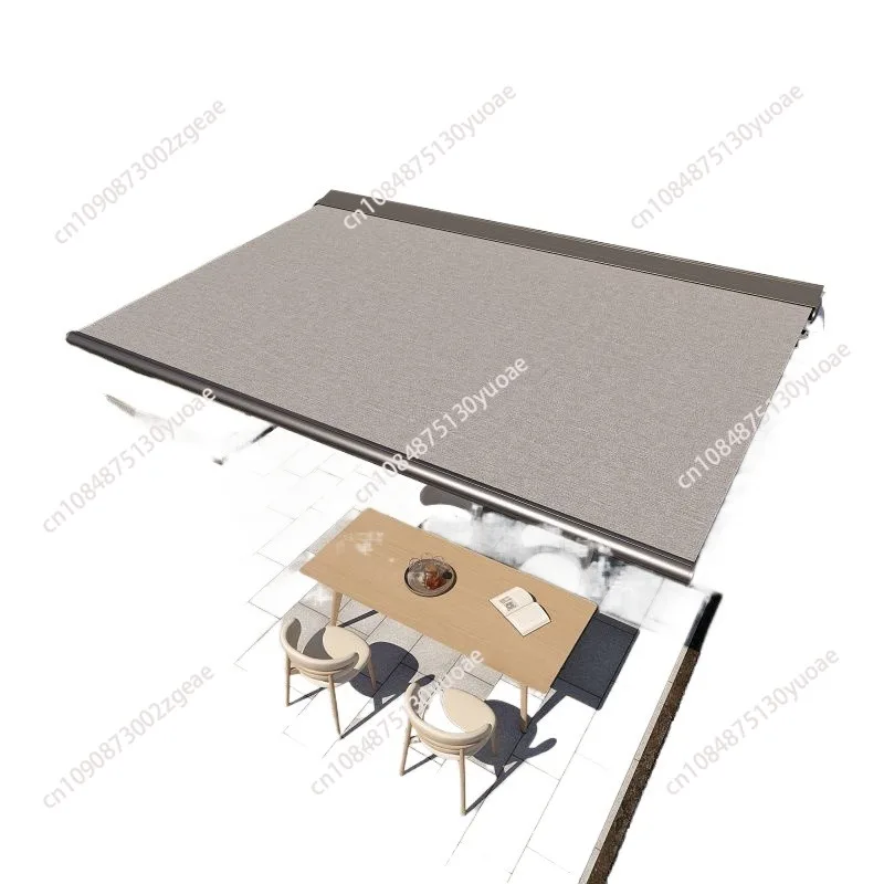 Automatic Awning Outdoor Cassette Foldable Awning Sun Shades Outdoor Retractable Awning Garden Buildings