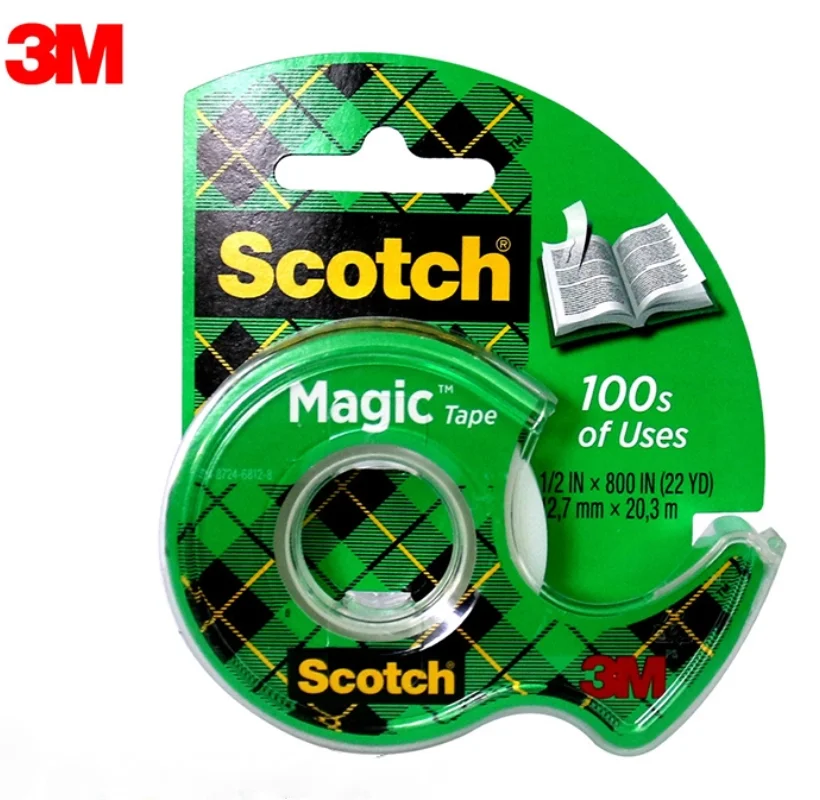 3M 810 Invisible Frosted Transparent Tape Test Tape Copy Non-Trace Change Hand Tear Surface Writing Student Error Tape