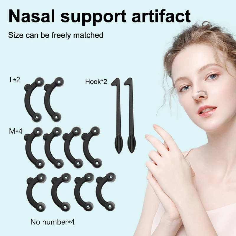 7pcs/12pcs Nose Up Lifting Nose Shaper Lifter Nose Slimmer Nose Corrector Nose Bridge Straightener Beauty Tool 3 Size Pain Free