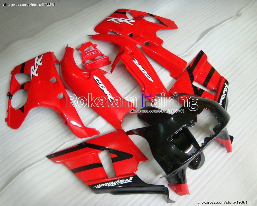 

For Honda CBR400RR NC29 Accessories 1990-1998 CBR400 RR 90 91 92 93 94 95 96 97 98 Red Black ABS Motorcycle Fairing