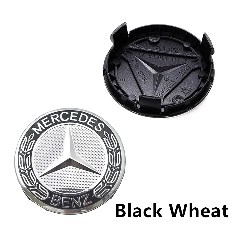 4 pz 56mm 60mm 68mm 75mm 3Pin Per Mercedes Benz Auto Wheel Center Cap Rim Mozzo Caps Emblema W202 W220 W213 W210 W164 E200 E260 E300