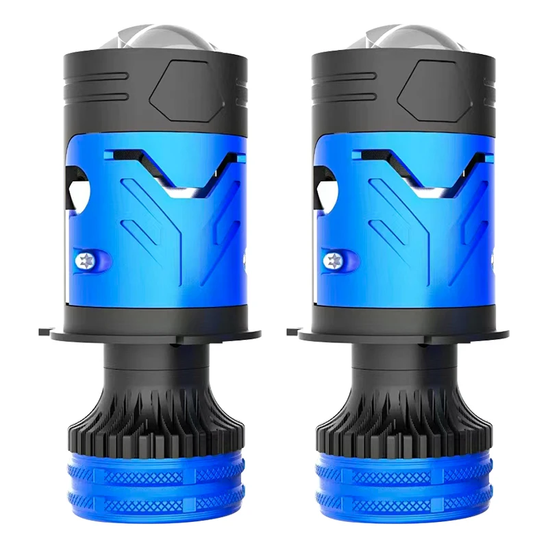 

High Power 310 Watt Bicopper Binary Lens Automotive Strong Light Emitting Diode Headlamp Mini Lens Projector H4 Light