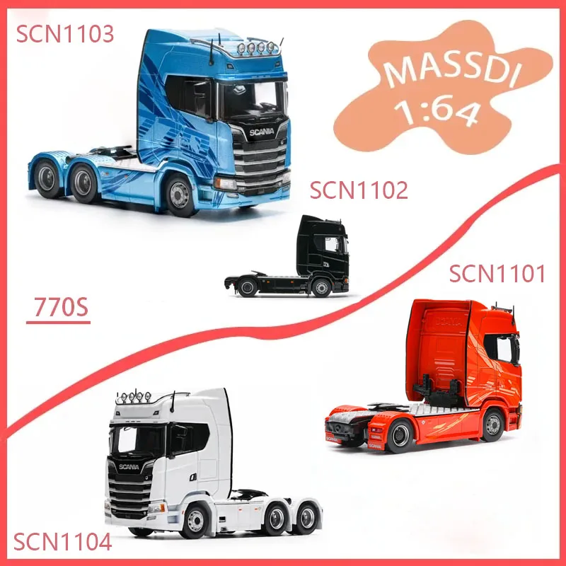 

Massdi 1:64 Scale 770S Trailer Head Alloy Car Model Adult Classic Collection Display Ornament Gift