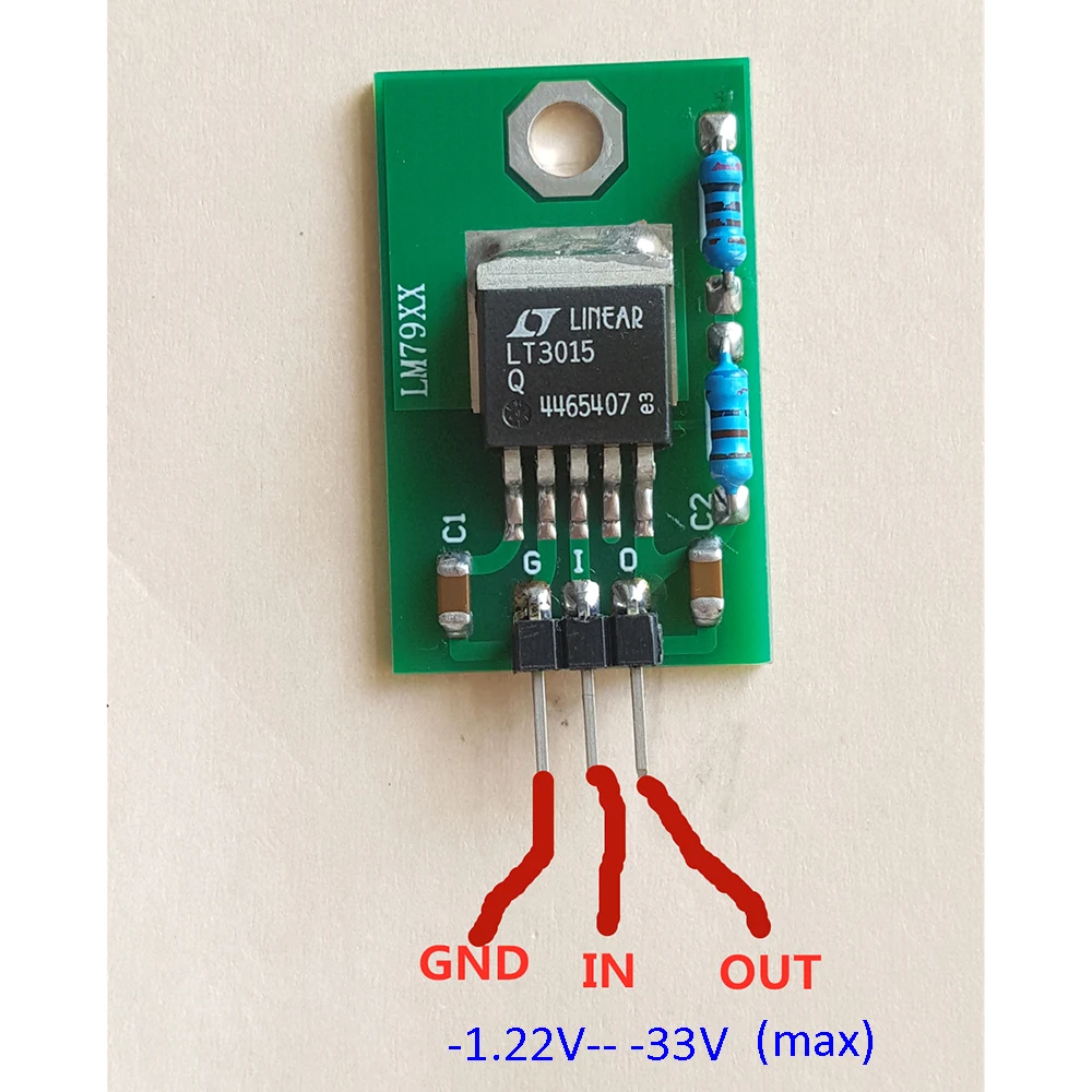 Nvarcher LT3015-LM7905 Low Noise Linear Negative Regulator Power Supply For Preamp DAC Amplifier Board