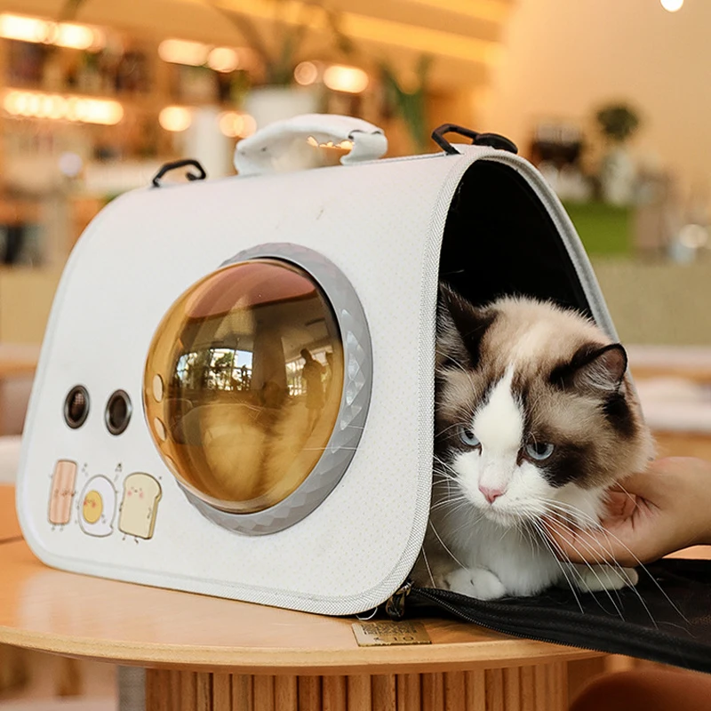 

Cat Carrier Bag Breathable Pet Shoulder Bag for Small Dogs Cats Foldable Portable Outdoor Travel Kitten Handbag Pet Supplies