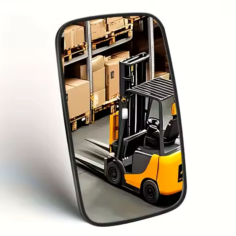 Caravan Rearview Mirror Tractor Trailer Wide Angle Broad Vision Square Rearview Mirror 360 Degree Rotation Motorhome Accessories