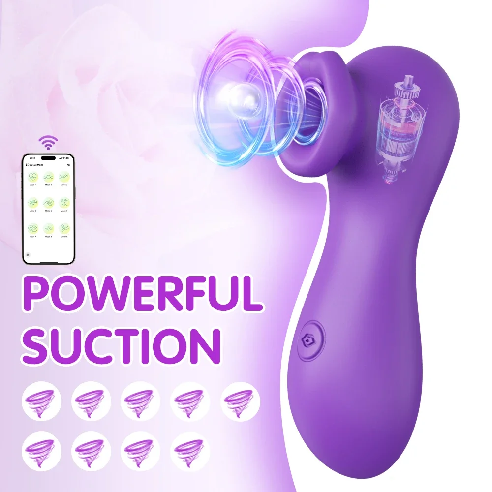 APP Clit Sucker Sucking Vibrator เพศของเล่นสําหรับผู้หญิง Vibrating Clitoris ช่องคลอดกระตุ้นอมควยเครื่องสั่น Etotic Masturbator 18