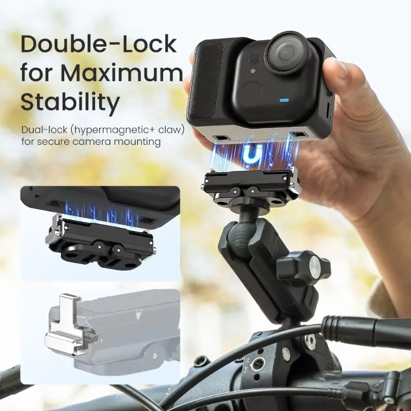 31BA Haltbarkeit Magnetischer Schnellwechseladapter für GO Compactly-Kamera, sicher für Radfahren und Outdoor-Aktivitäten – Detail 9
