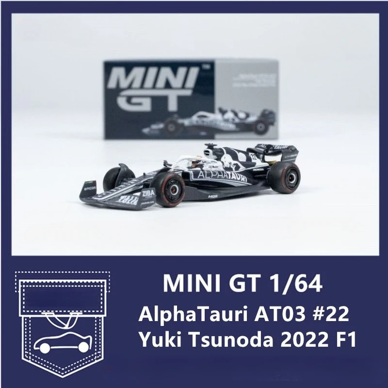 

MINI GT 1:64 F1 Tauri AT03 # 10 # 22Pierre Газовый сплав Yuki Tsunoda Racing Модель 521 539