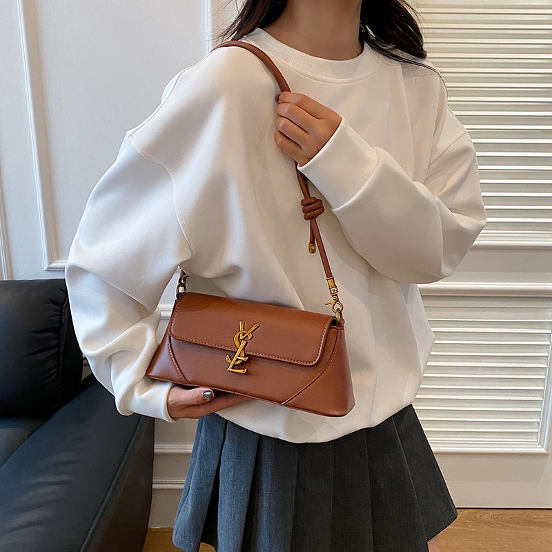 

Женская классическая кожаная сумка премиум-класса, роскошная винтажная сумка через плечо, элитная сумка через плечо, элегантный дизайнер