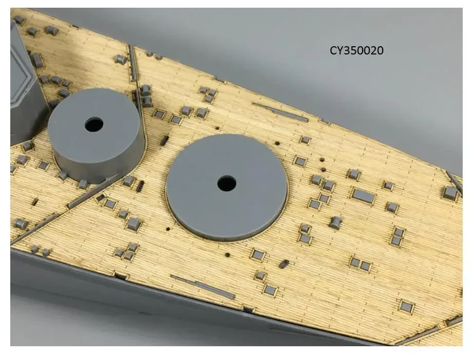 CY CY 350020   Mazzo in legno per Tamiya 78011 Scala Corazzata britannica Principe del Galles