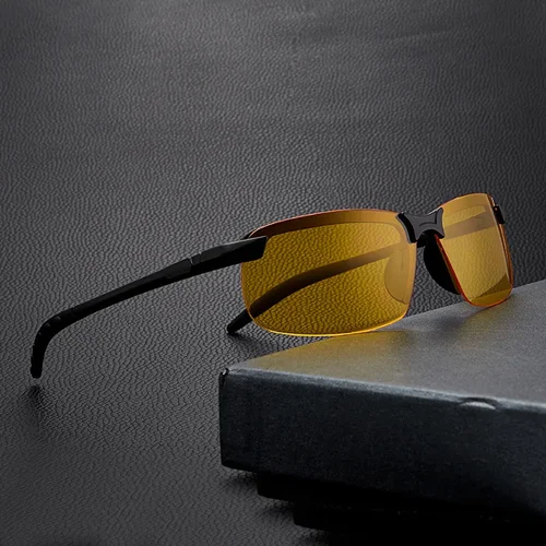 Imagen 2 del producto Nuevas gafas de moda, gafas de visión nocturna amarillas para conducir, gafas de sol polarizadas UV400, gafas de sol antideslumbrantes para pesca y ciclismo