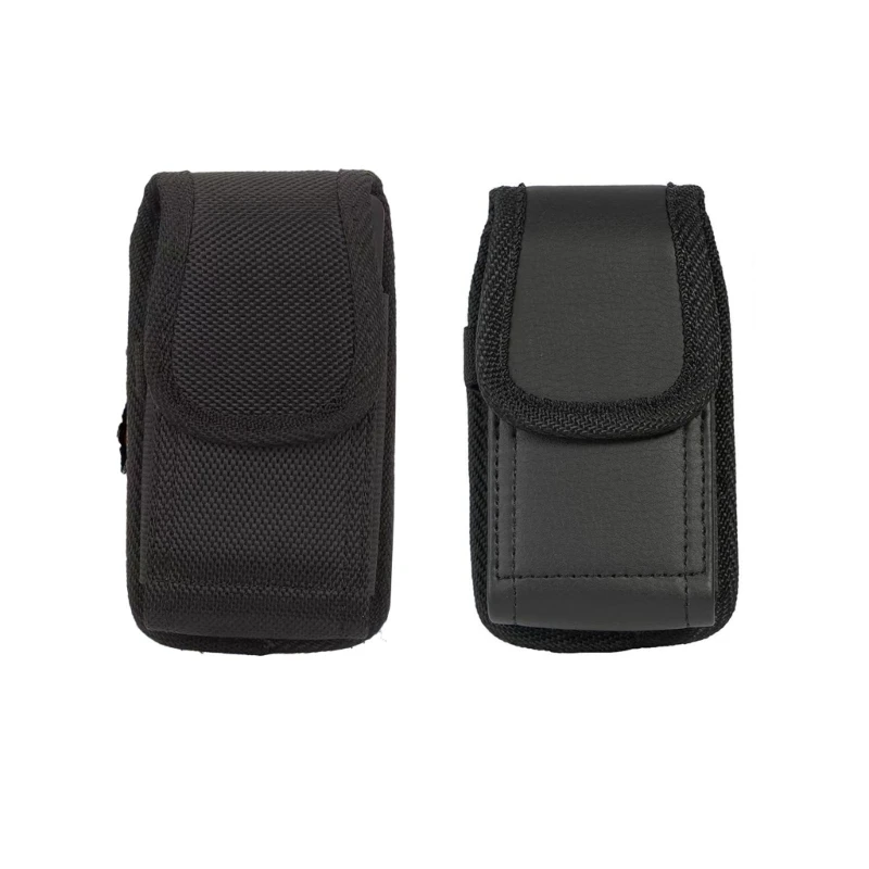 Étui en cuir PU pour hommes, pochette transport Portable pour téléphone, Clip ceinture, support couverture