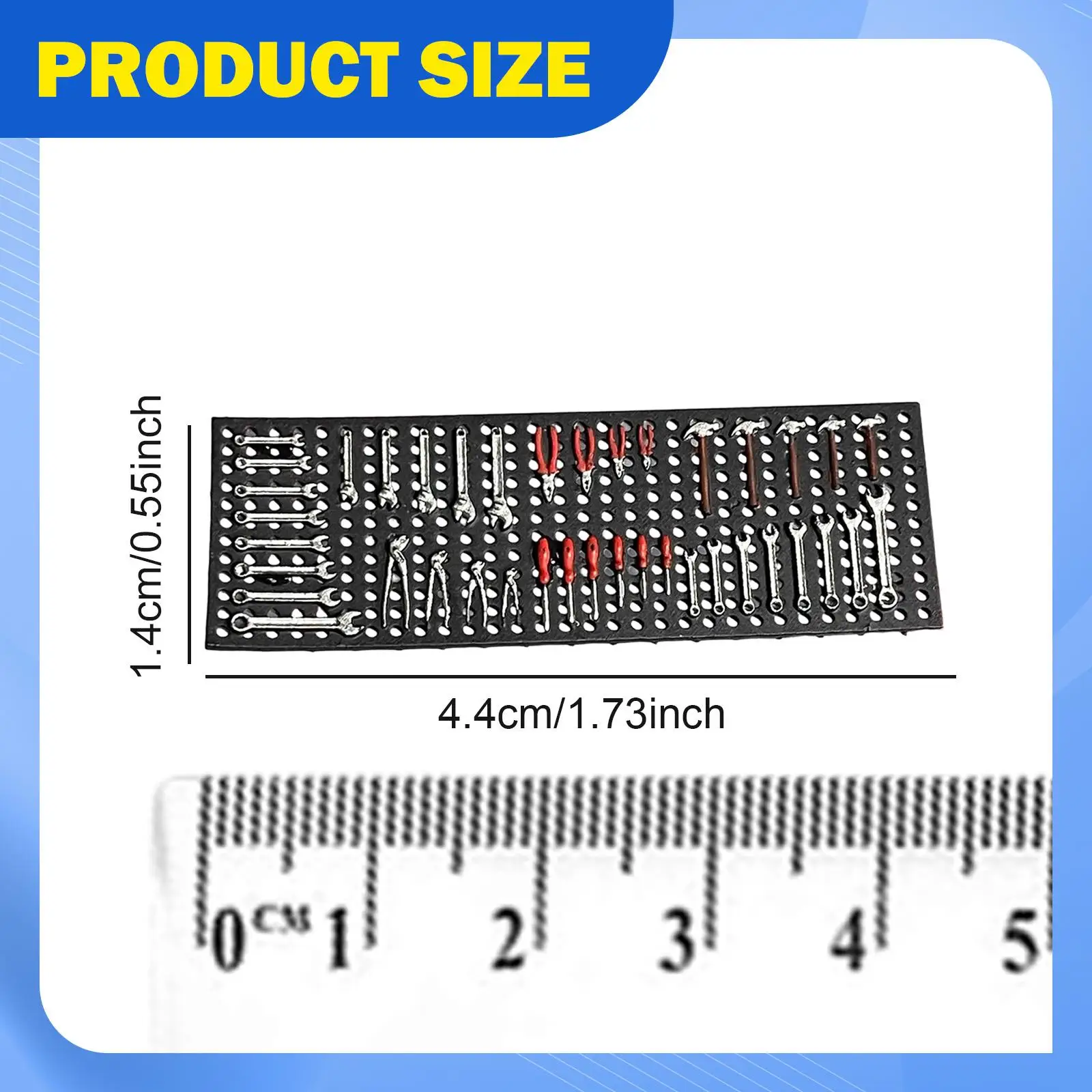 Realistic 1/64 Scale Miniature Garage Model Pegboard Panel Accessory for Diecast Car Scene Diorama