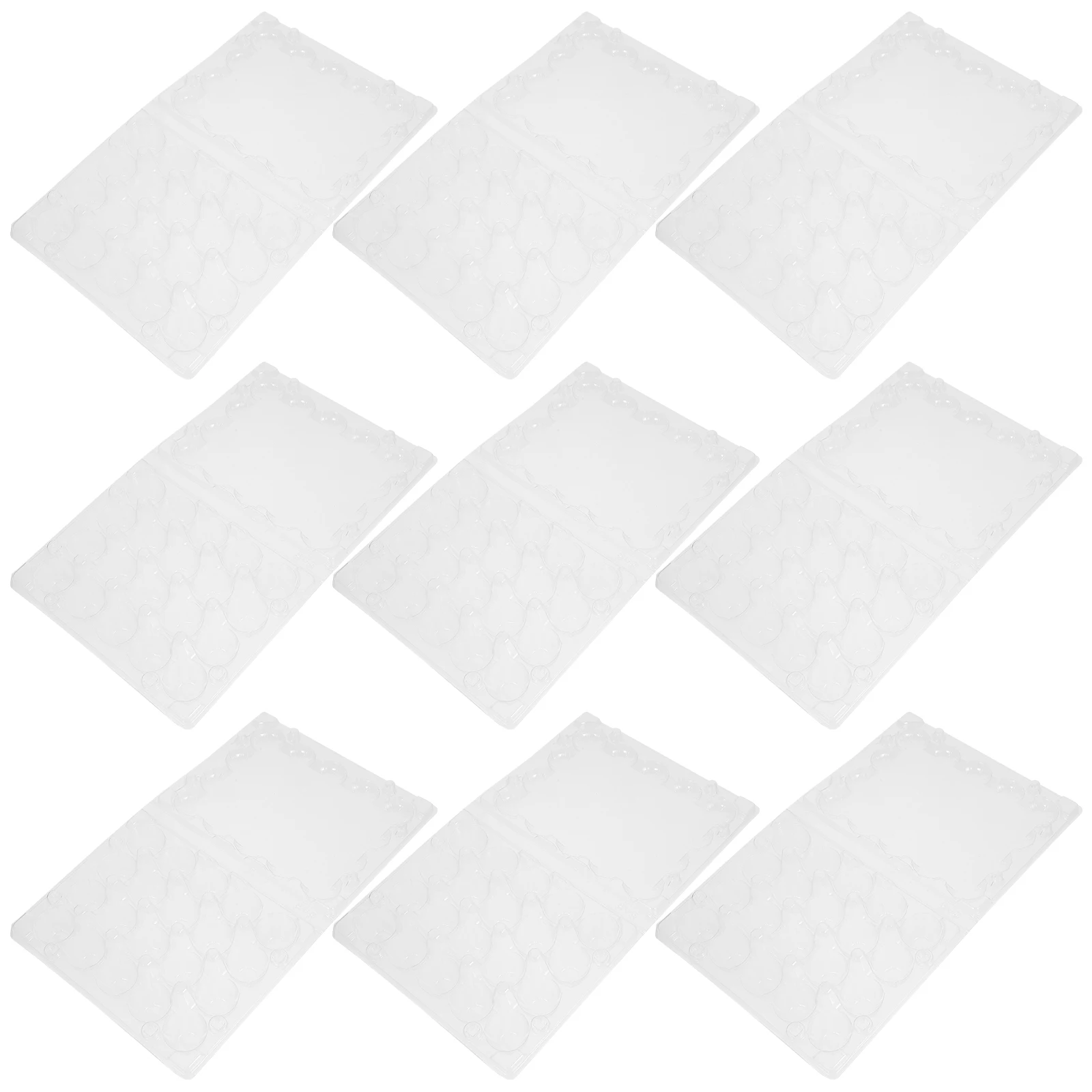 

50pcs Quail Egg Boxes Fresh Carrier Containers Storage Square PVC Material Packaging Egg Tray Container Storage Box