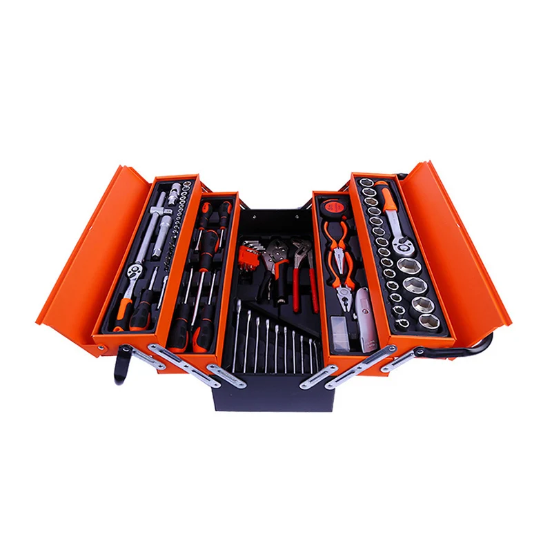 

85pcs Multi Layer Folding Professional Household Combination Wrench Screwdriver Tool Kit Hand Tool Box