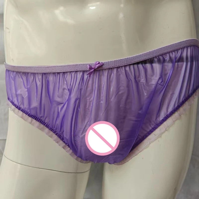 Set Baju Renang PVC Tahan Air dan Anti Virus, Bikini Seksi dengan Bra Transparan dan Celana Dalam, Setelan Plastik untuk Pertunjukan Tari Klub Bar
