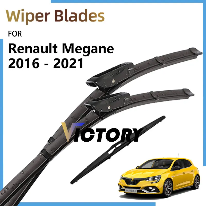 

Комплект передних и задних щеток стеклоочистителя для Renault Megane 4, аксессуары, оригинальные щетки для лобового стекла, комплекты кузова 2016-2021